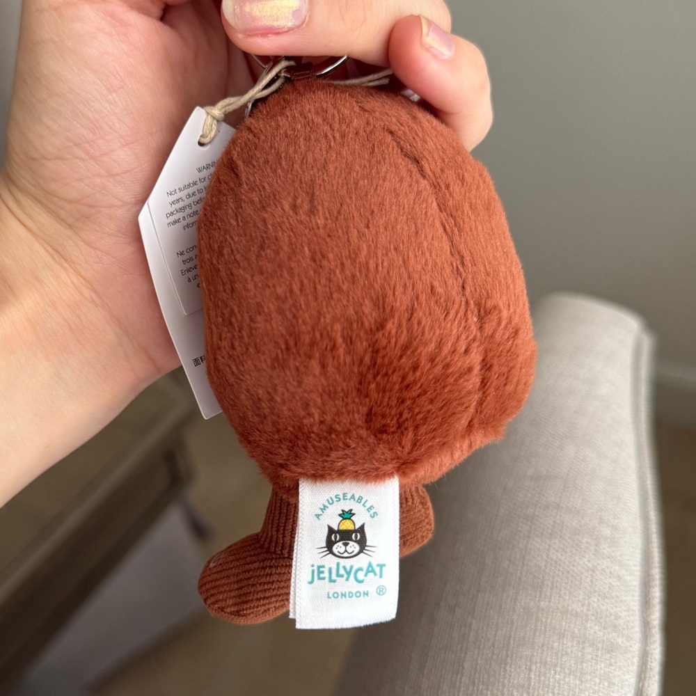 AUTHENTIC Jellycat Amuseables Coffee Bean Bag Charm - NWT - FAST SHIPPING! - Picture 2 of 4